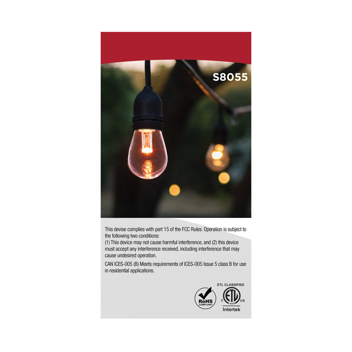 0.5 Watt LED String Light Replacement Lamp - S14 - Medium Base - RGBTW - Clear - Remote Control - 12 Volt - 2-Pack