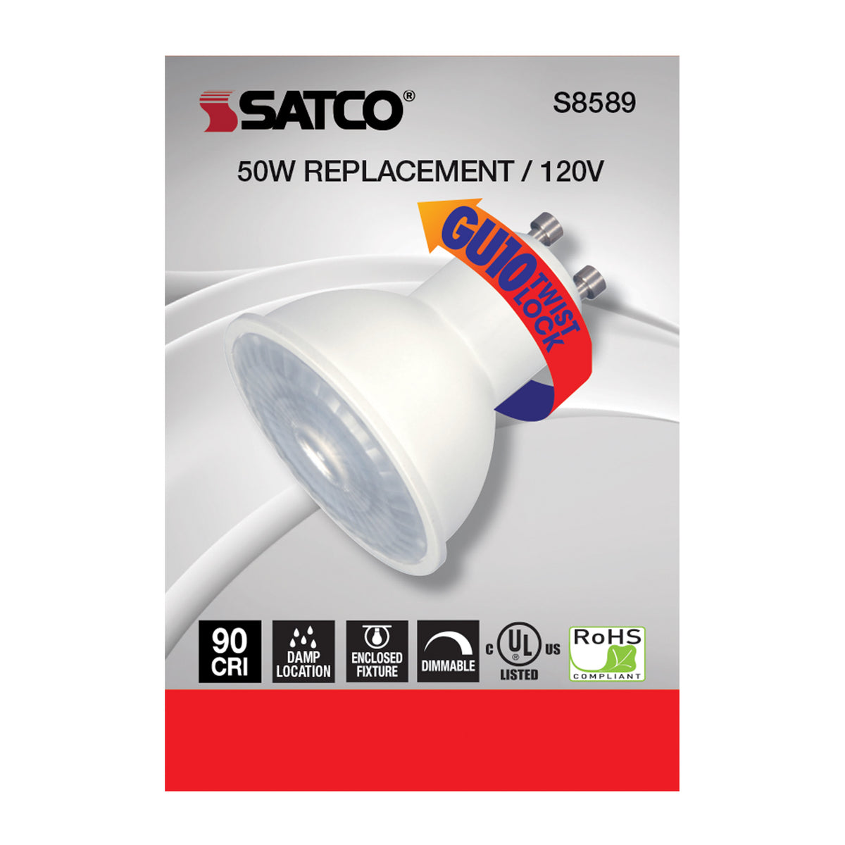 6.5 Watt - LED MR16 - 3000K - 40 deg. Beam Angle - GU10 base - 120 Volt