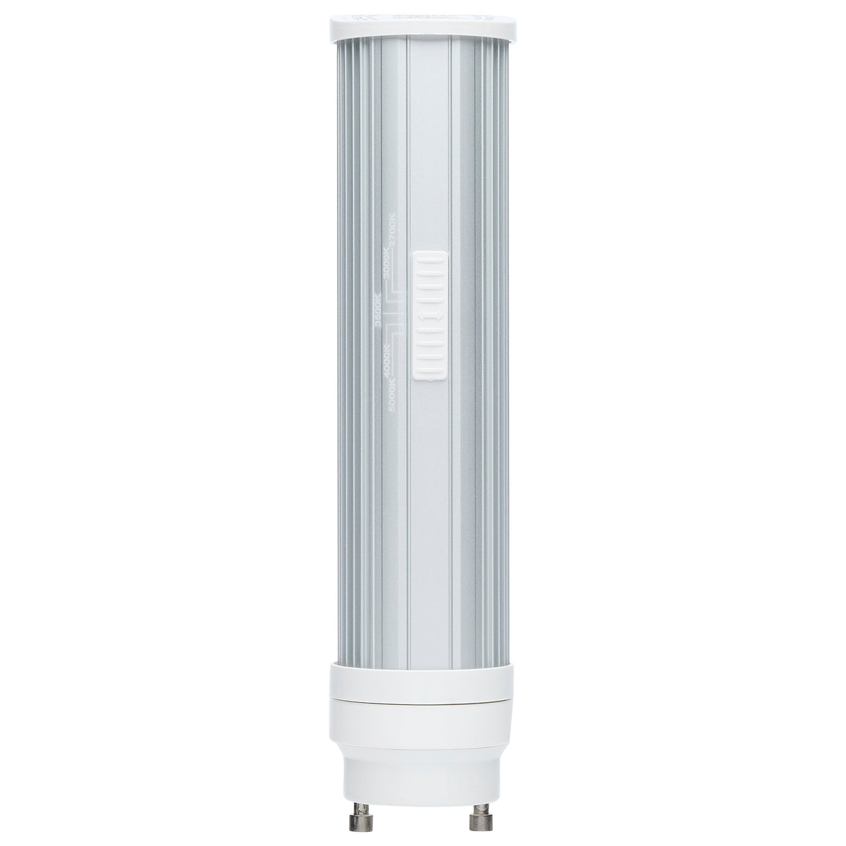 8 Watt LED PL - GU24 Base - 27K/30K/35K/40K/50K CCT Selectable - Type B Ballast Bypass - 120-277 Volt