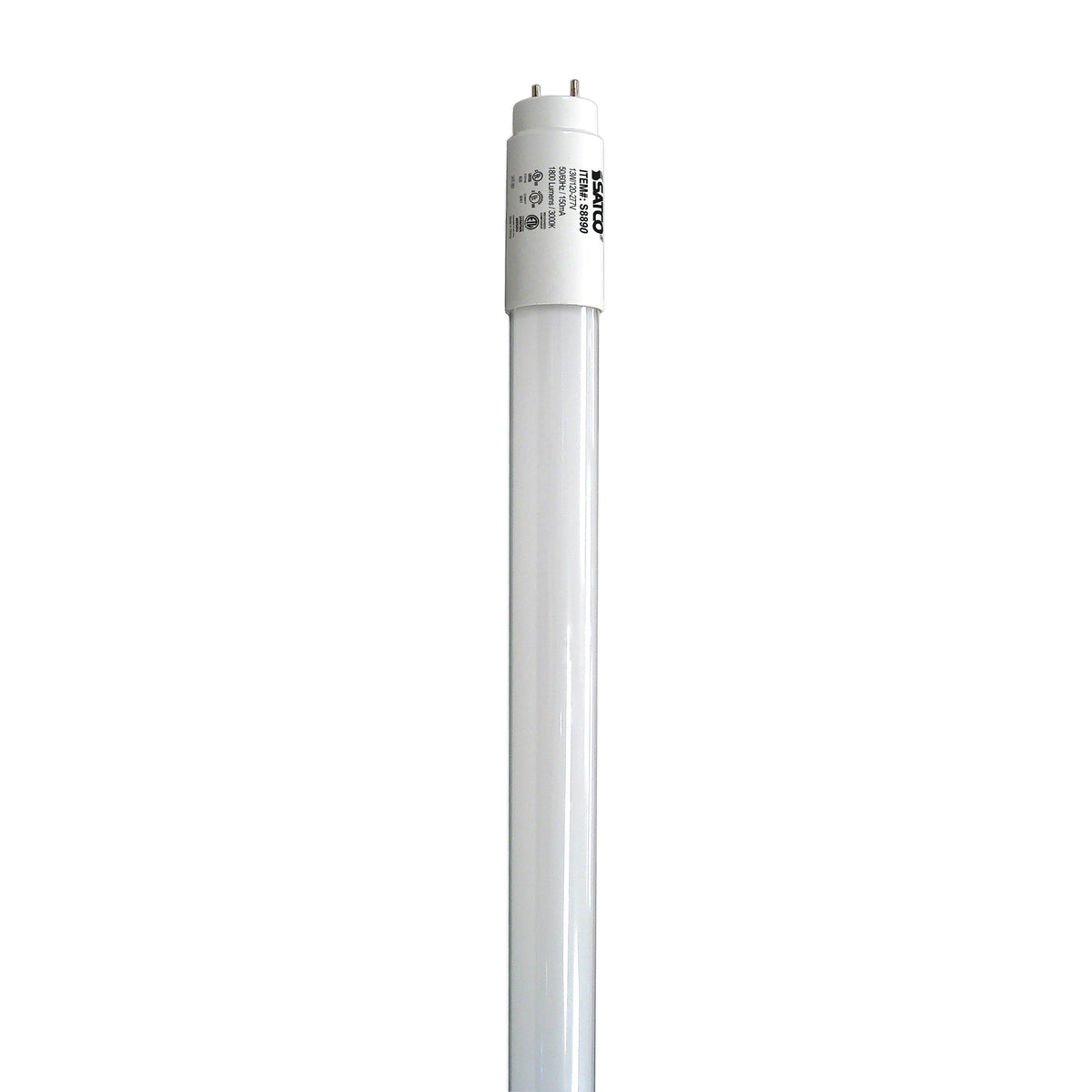 13 Watt T8 LED - Medium bi-pin base - 3000K - 50000 Hours - 1850 Lumens - Type A/B - Ballast Dependent or Ballast Bypass