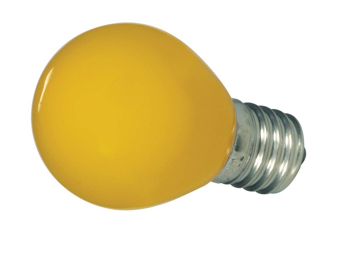 1.2 Watt LED - S11 - Ceramic Yellow - Medium base - 120 Volt - Carded