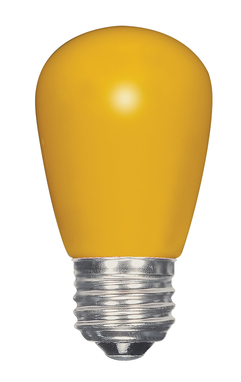1.4 Watt LED - S14 - Ceramic Yellow - Medium base - 120 Volt - Carded lighting product
