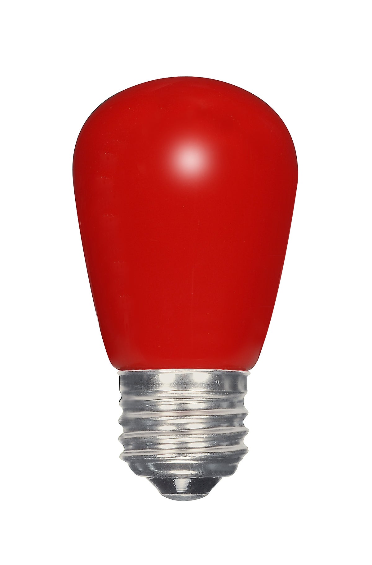 1.4 Watt LED - S14 - Ceramic Red - Medium base - 120 Volt - Carded for commercial spaces and retail spaces