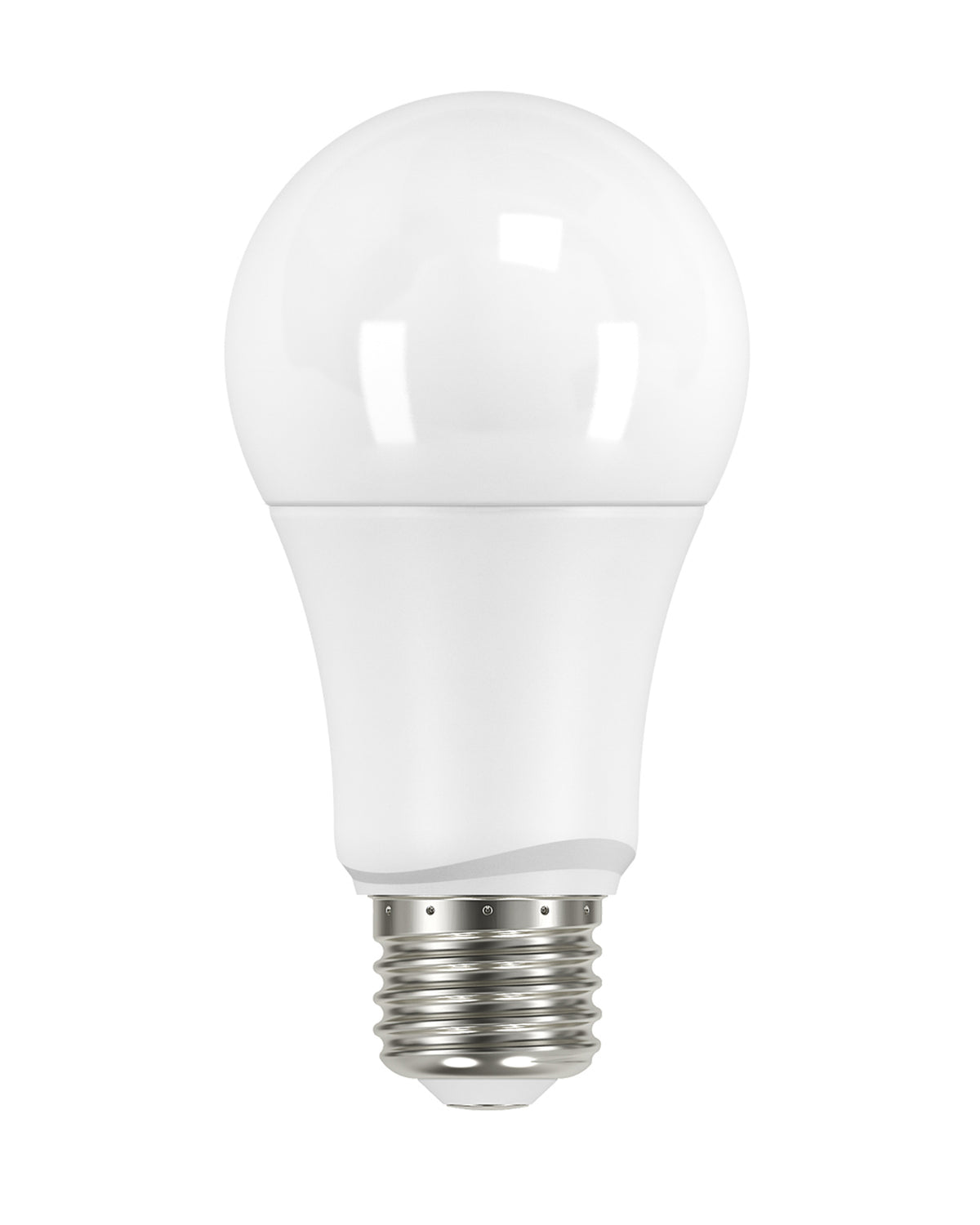 9.5 Watt - A19 LED - Frosted - 3000K Medium base - 220 deg. Beam Angle - 120 Volt - Non-Dimmable bulb or fixture view