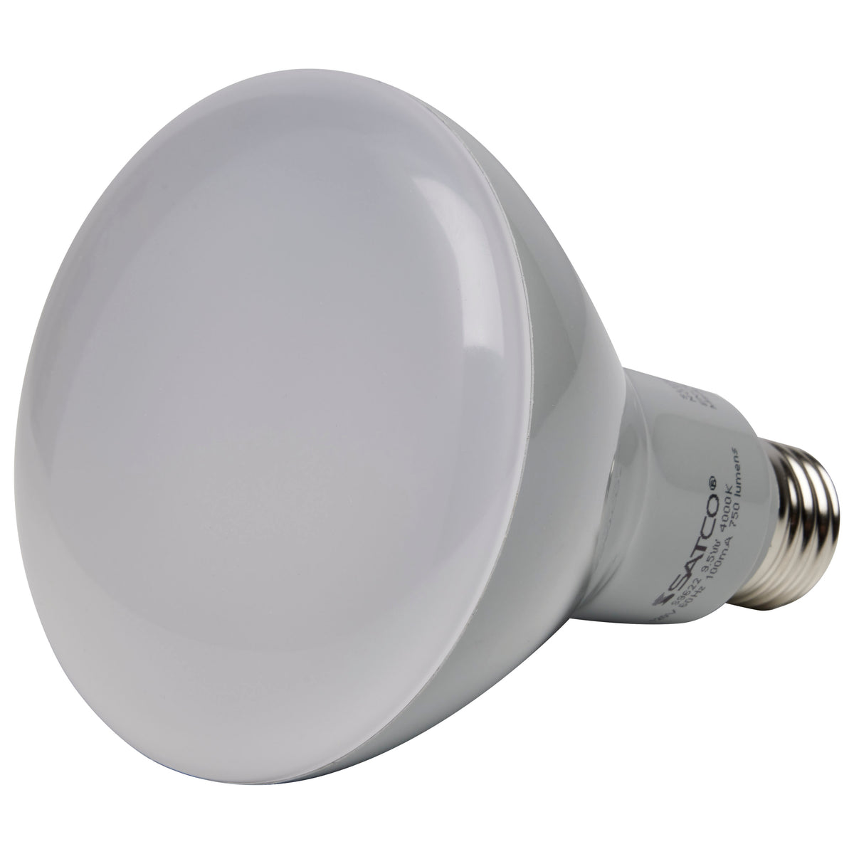 9.5 Watt - BR30 LED - 105 deg. Beam Angle - 4000K - Medium base - 120 Volt - Dimmable