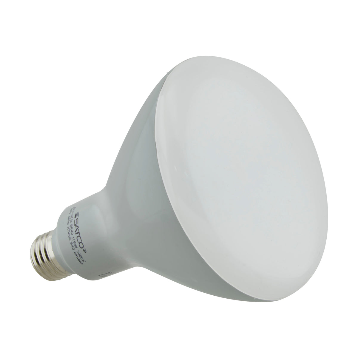 11.5 Watt - LED BR40 - 3000K - 103 deg. Beam Angle - Medium base - 120 Volt - Dimmable lighting product