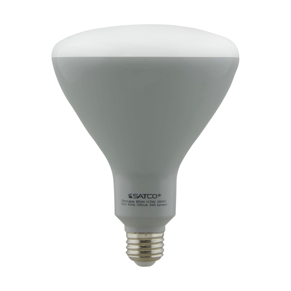 11.5 Watt - LED BR40 - 3000K - 103 deg. Beam Angle - Medium base - 120 Volt - Dimmable