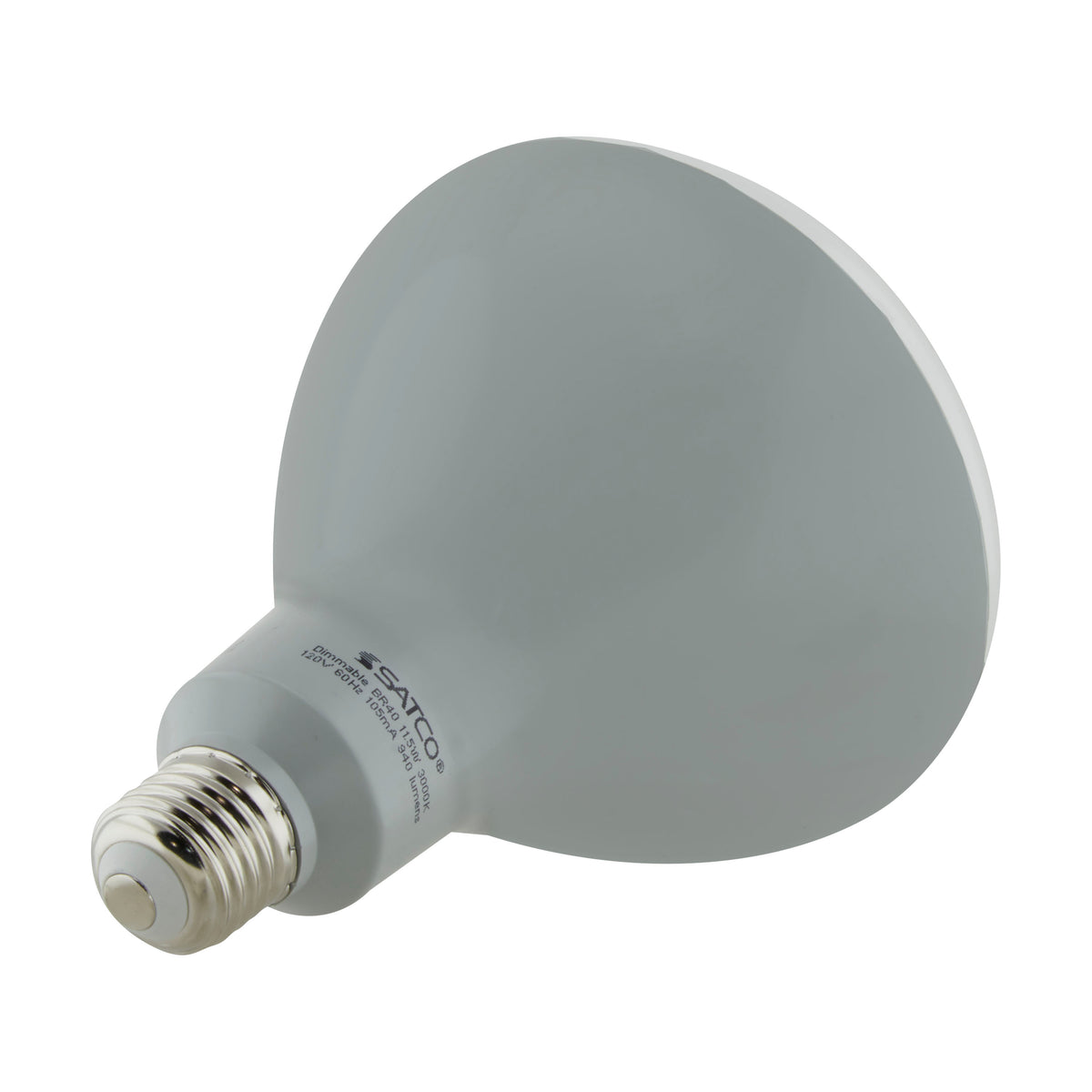 11.5 Watt - LED BR40 - 3000K - 103 deg. Beam Angle - Medium base - 120 Volt - Dimmable