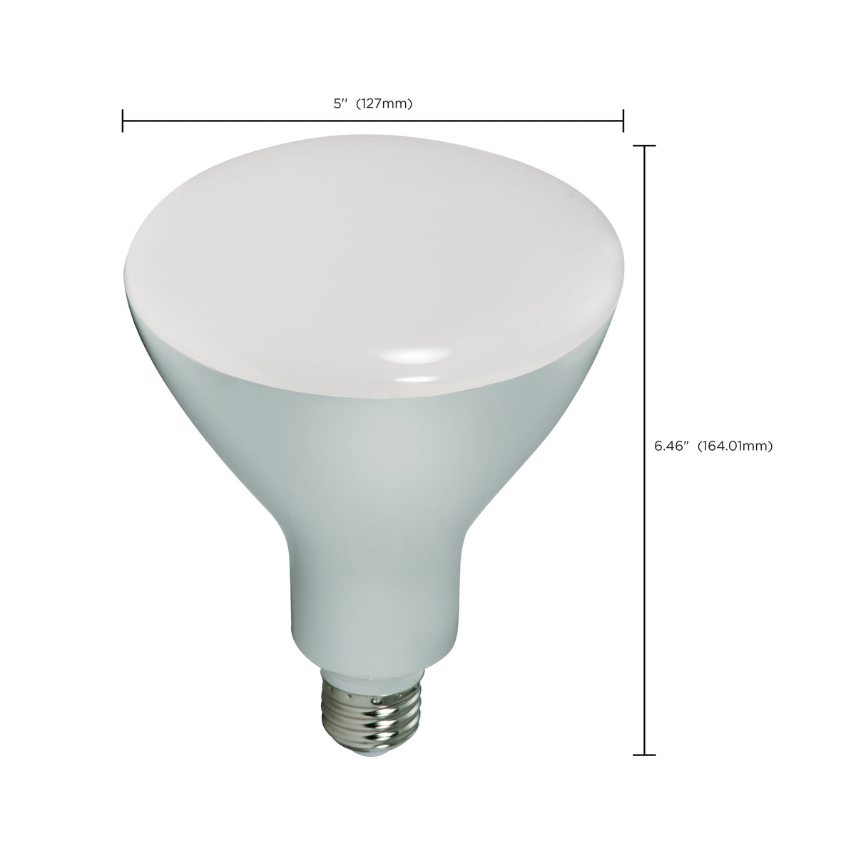 16.5 Watt - LED BR40 - 2700K - 103 deg. Beam Angle - Medium base - 120 Volt - dimmable