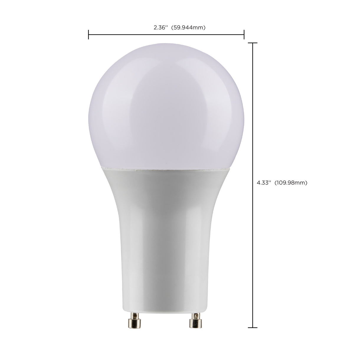 10 Watt - A19 LED - 2700K - GU24 base - 220 deg. Beam Angle - 90CRI - 120 Volt