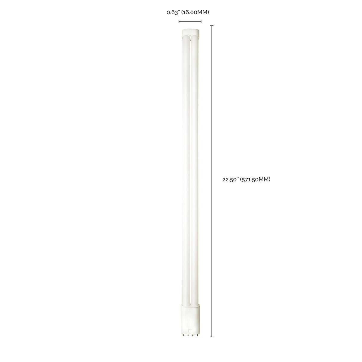 23 Watt PLL LED ballast bypass - 2G11 base - 2800 Lumens - 120-277 Volt - 3500K - Type B - Ballast Bypass