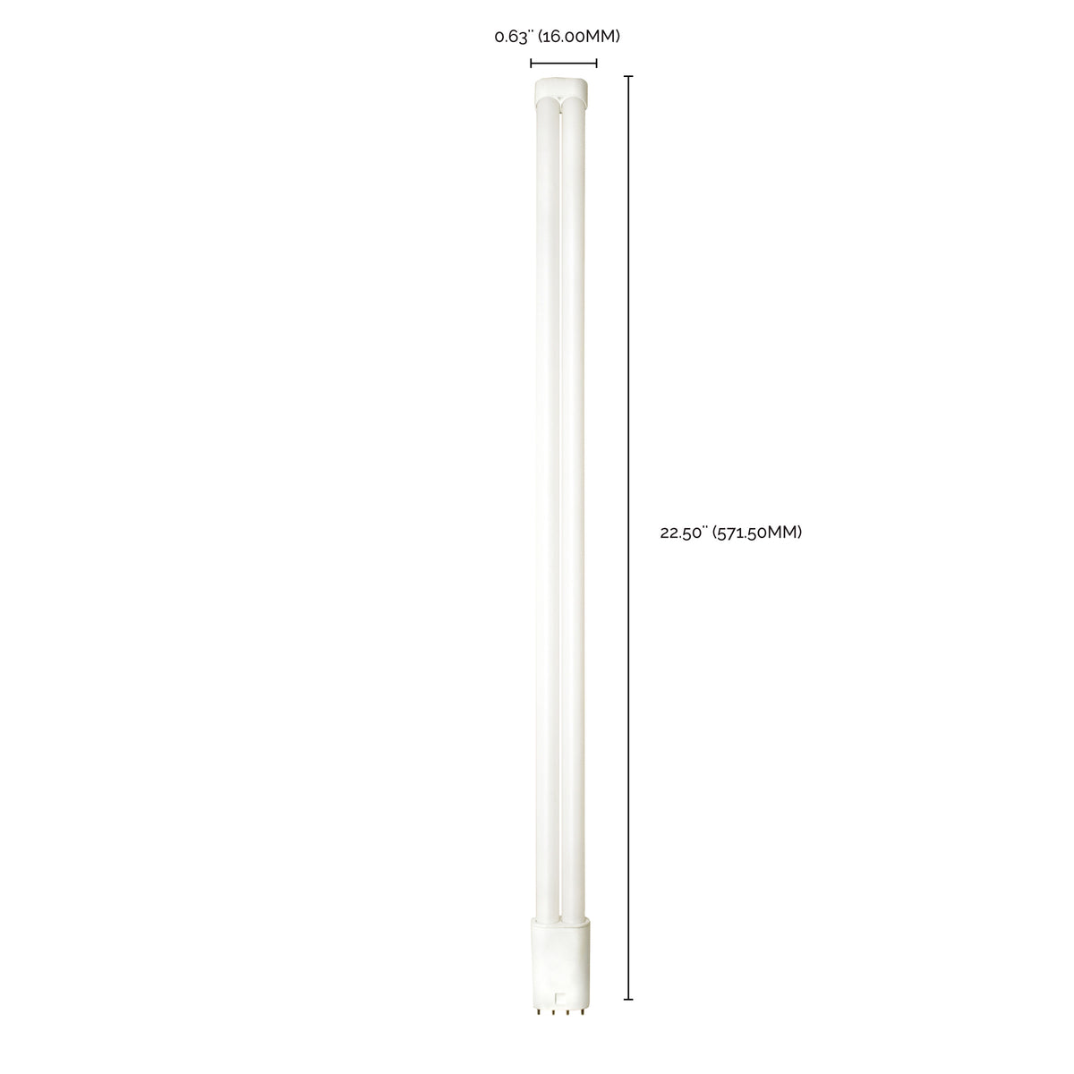 23 Watt PLL LED ballast bypass - 2G11 base - 2800 Lumens - 120-277 Volt - 4000K - Type B - Ballast Bypass