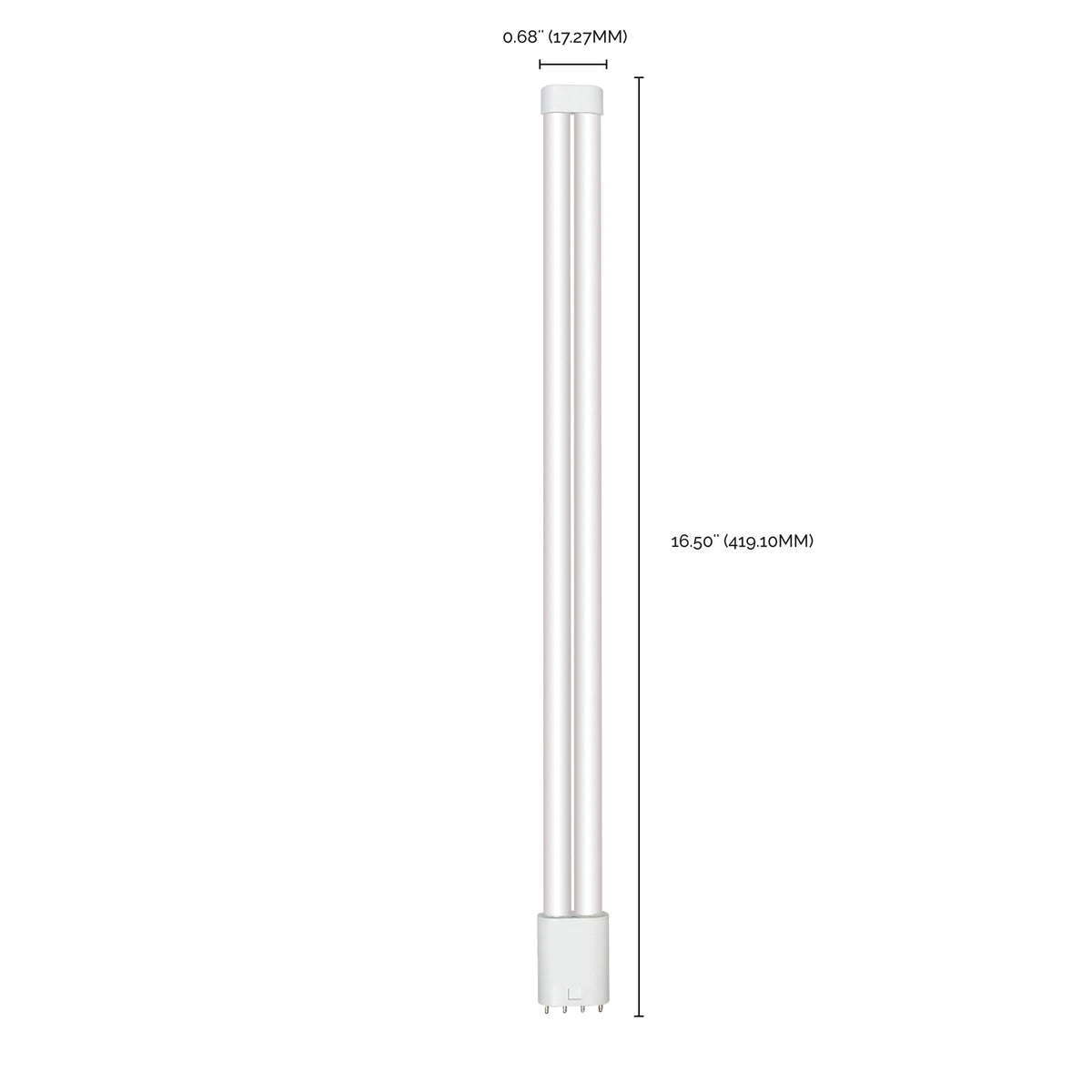 15 Watt PLL LED - 2G11 Base - 1900 Lumens - 120-277 Volt - 3500K - Type B - Ballast Bypass