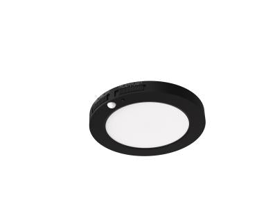 MaxLite Slim Flush Mount, 5.5 Inch, Black Finish