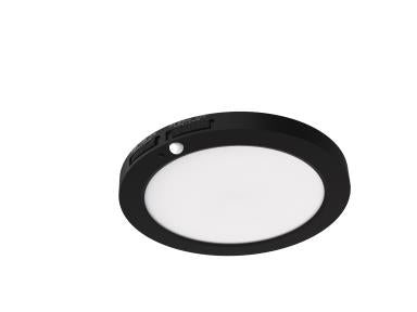 MaxLite Slim Flush Mount, 7 Inch, Black Finish
