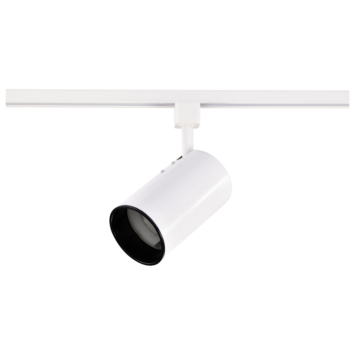 1 Light - R20 - Track Head - Straight Cylinder - White Finish - H-Style