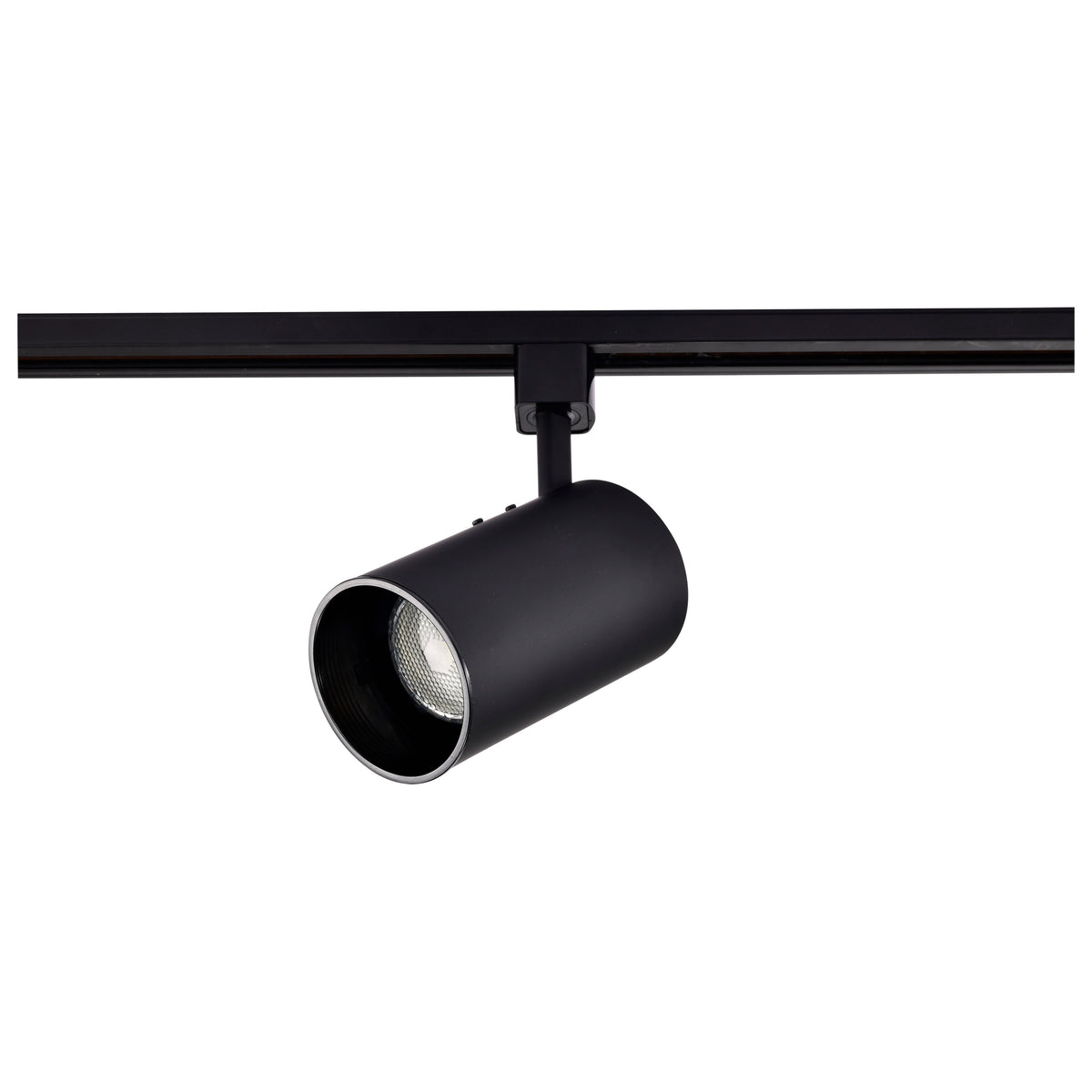 1 Light - R20 - Track Head - Straight Cylinder - Black Finish - H-Style