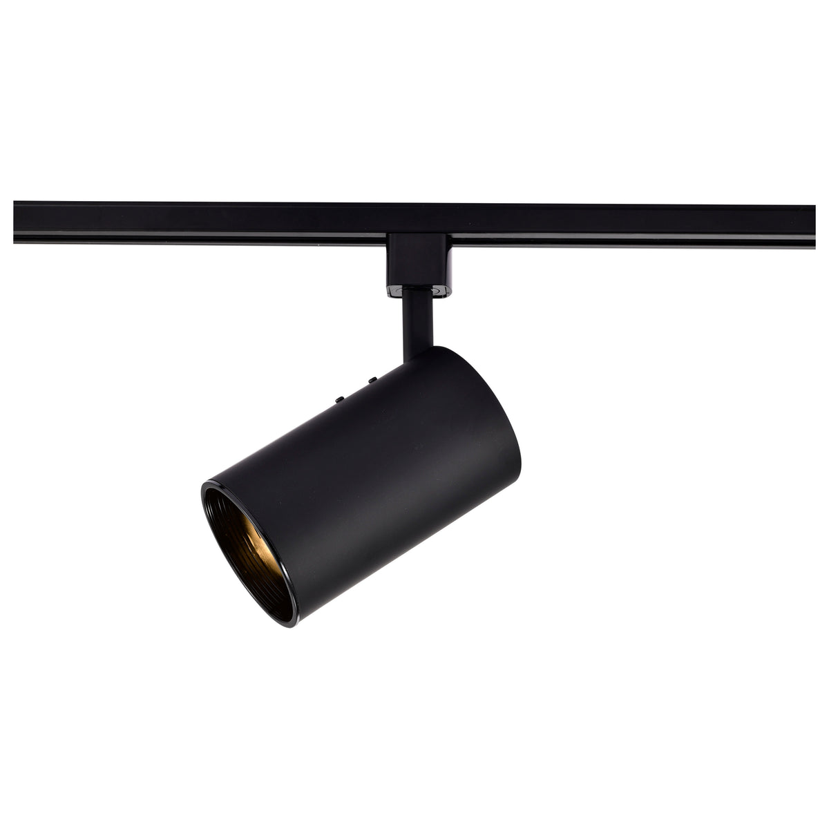 1 Light - R20 - Track Head - Straight Cylinder - Black Finish - H-Style