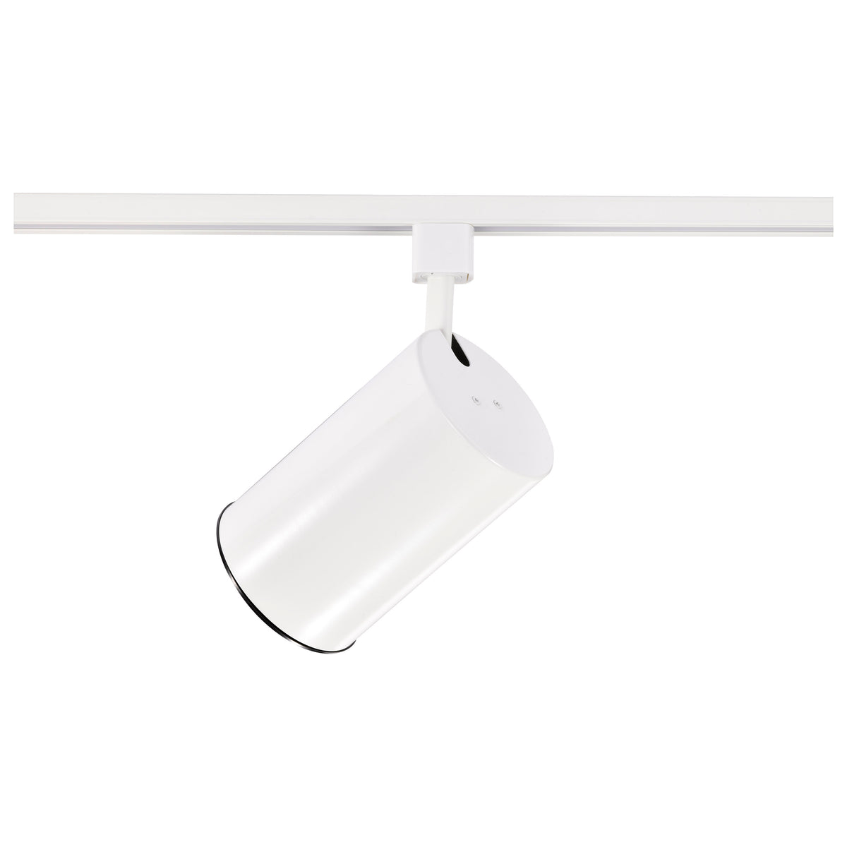 1 Light - R30 - Track Head - Straight Cylinder - White Finish - H-Style