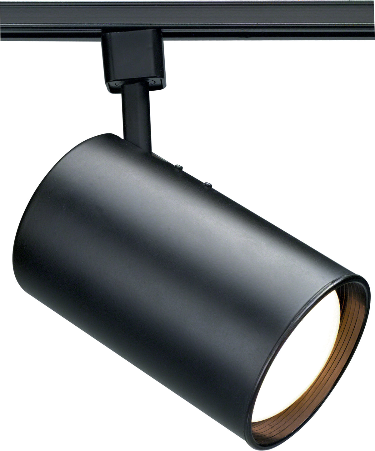1 Light - R30 - Track Head - Straight Cylinder - Black Finish - H-Style for ceiling fixtures and commercial spaces