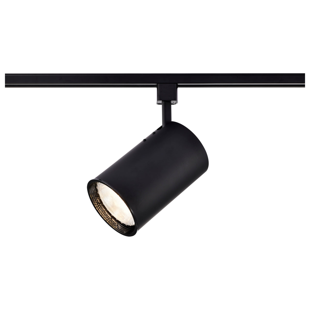 1 Light - R30 - Track Head - Straight Cylinder - Black Finish - H-Style