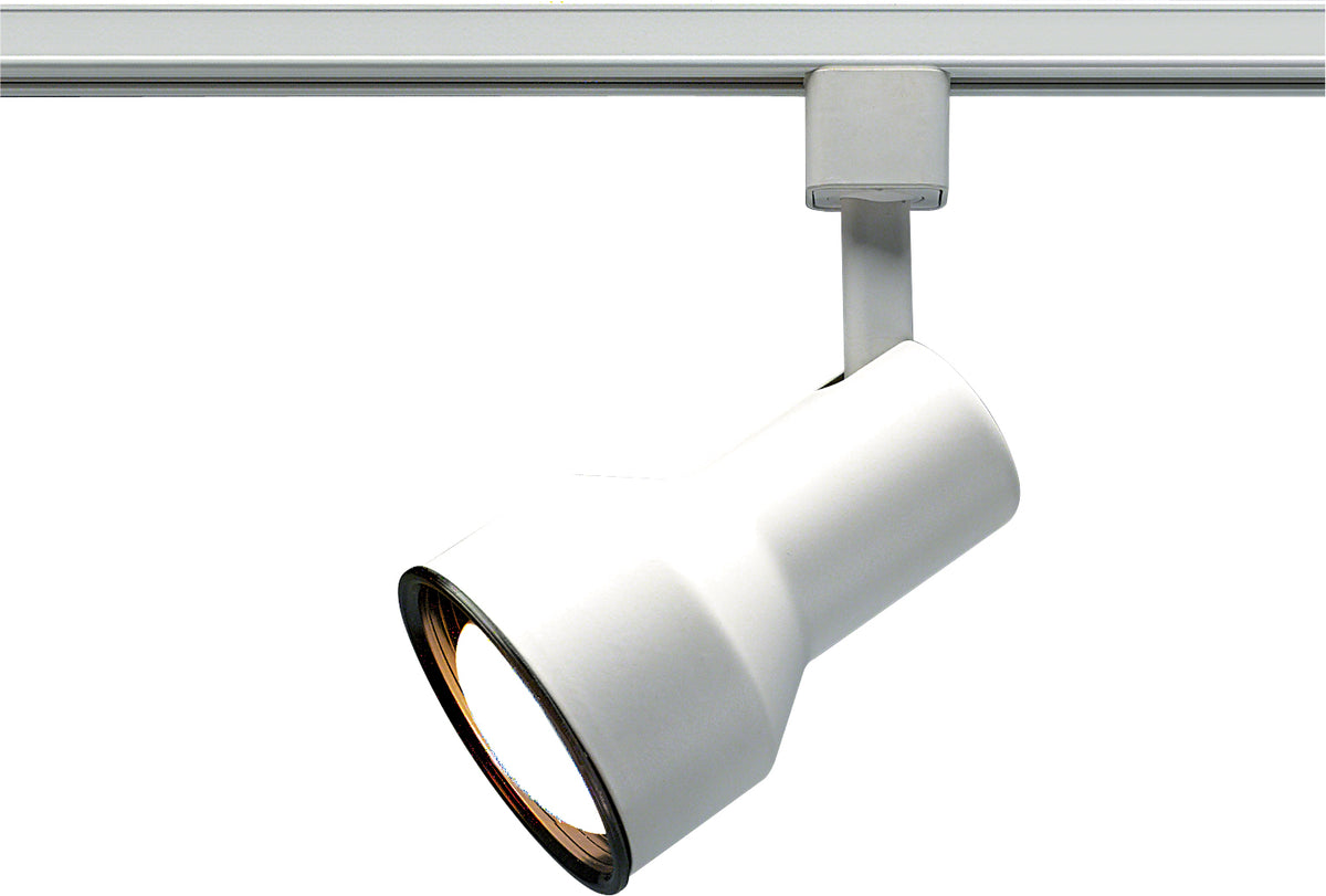 1 Light - R20 - Track Head - Step Cylinder - White Finish - H-Style lighting product