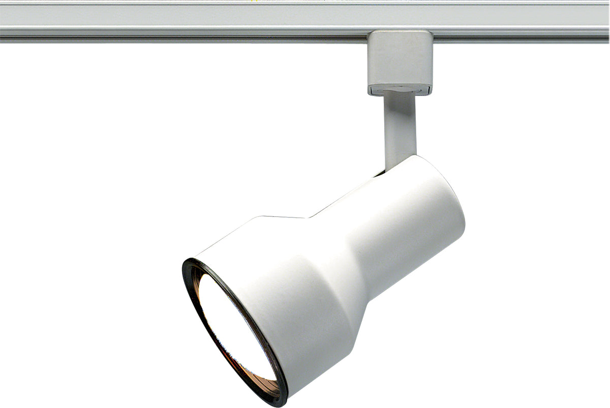 1 Light - R30 - Track Head - Step Cylinder - White Finish - H-Style