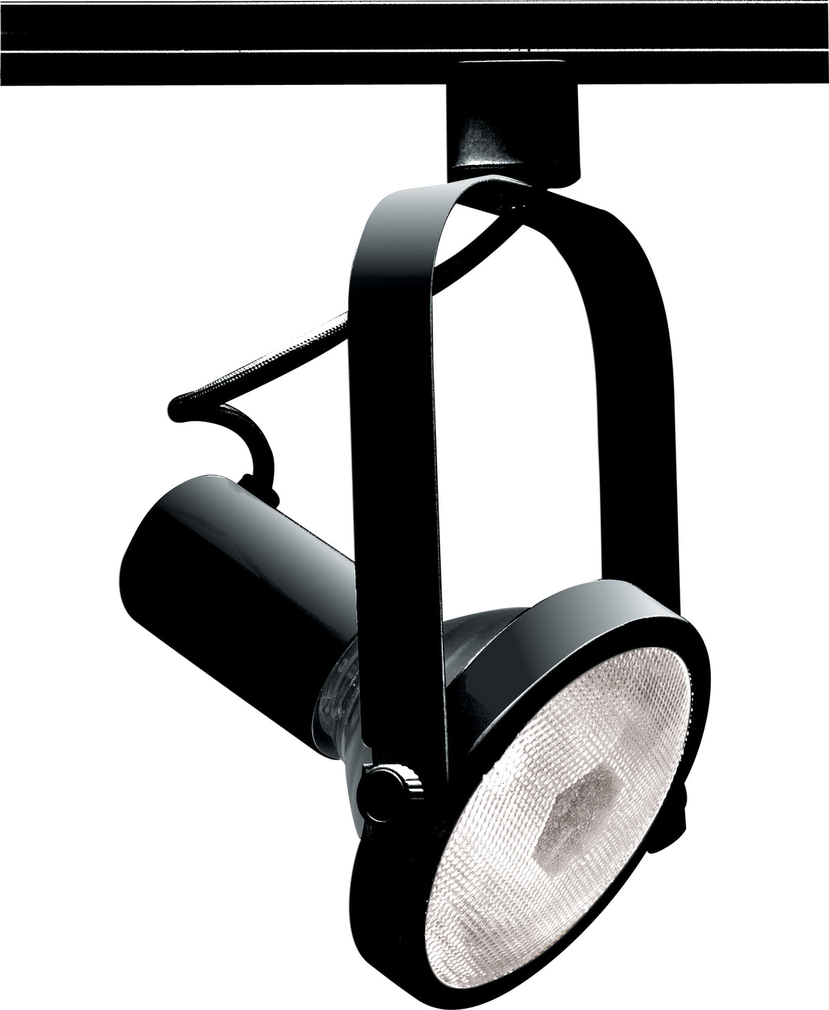 1 Light - PAR38 - Track Head - Gimbal Ring - Black Finish - H-Style lighting product