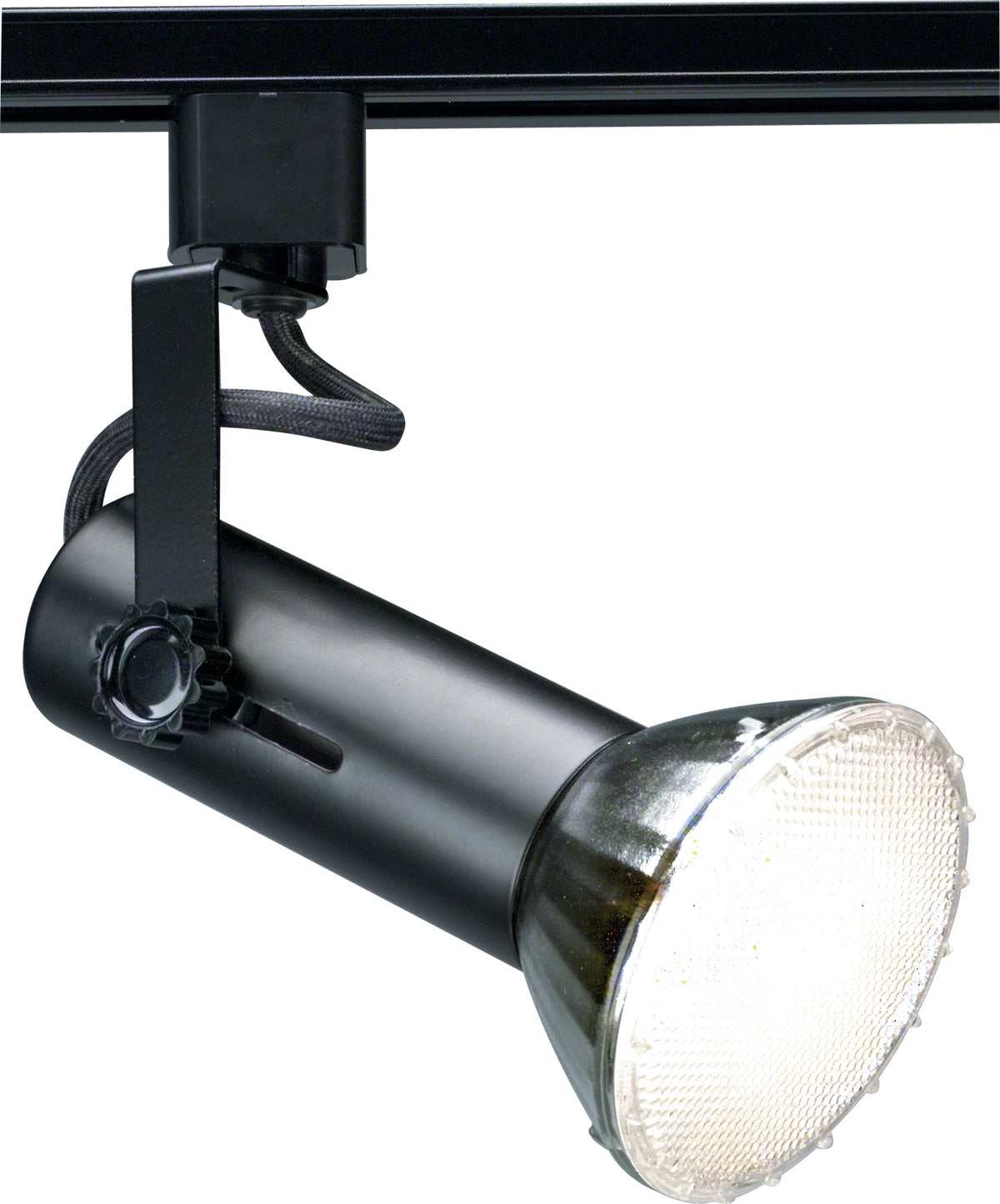 1 Light - 2" - Track Head - Universal Holder - Black Finish - H-Style bulb or fixture view