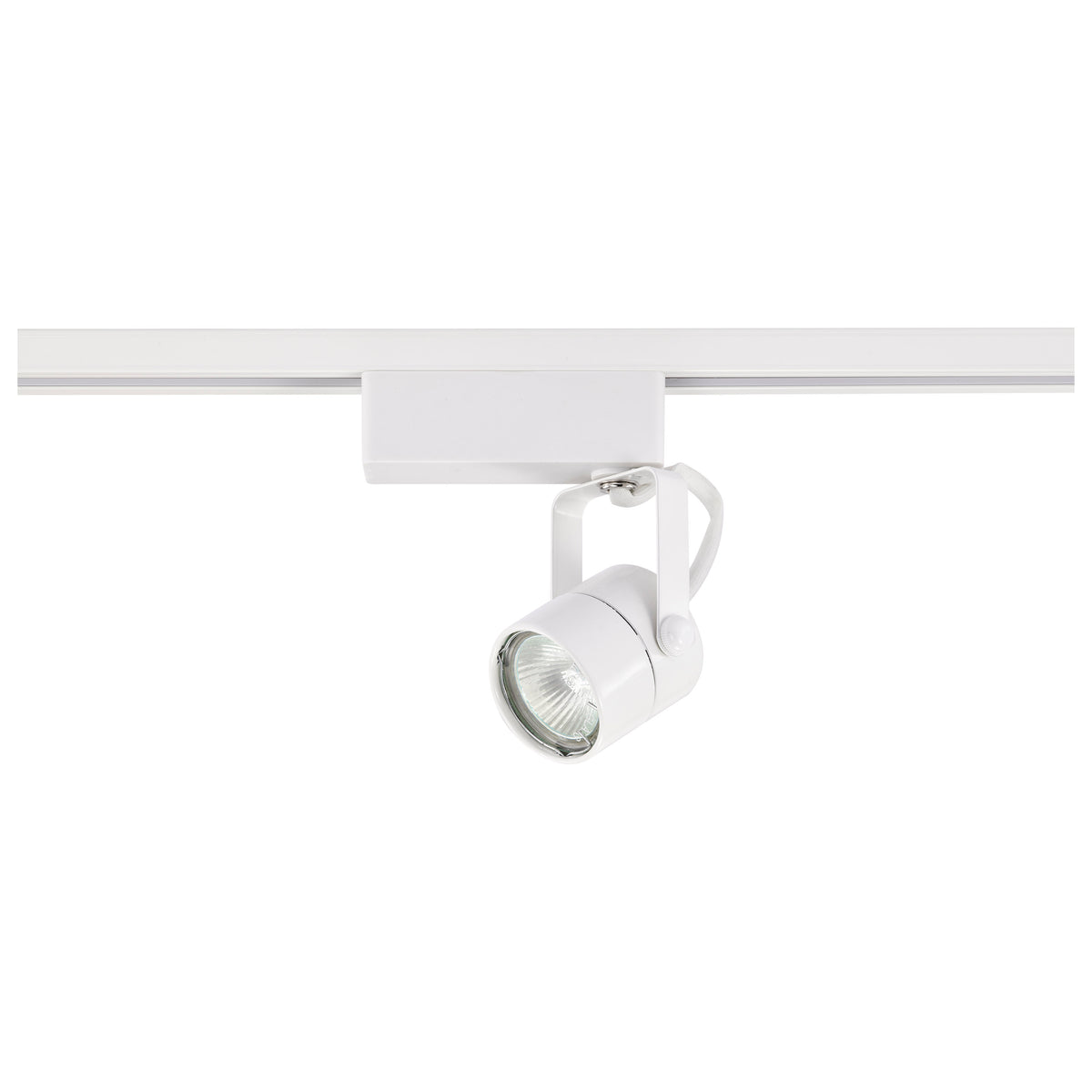 1 Light - MR16 - 12V Track Head - Round - White Finish - H-Style