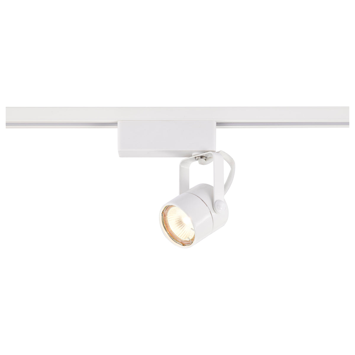 1 Light - MR16 - 12V Track Head - Round - White Finish - H-Style