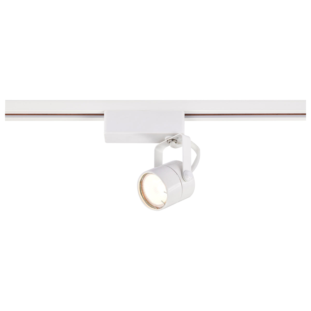 1 Light - MR16 - 12V Track Head - Round - White Finish - H-Style