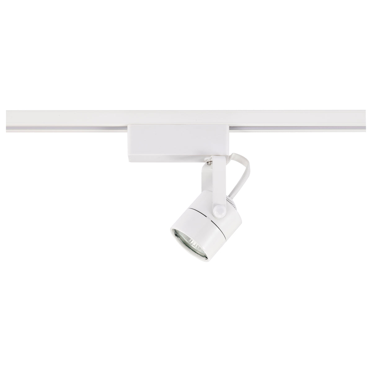 1 Light - MR16 - 12V Track Head - Round - White Finish - H-Style