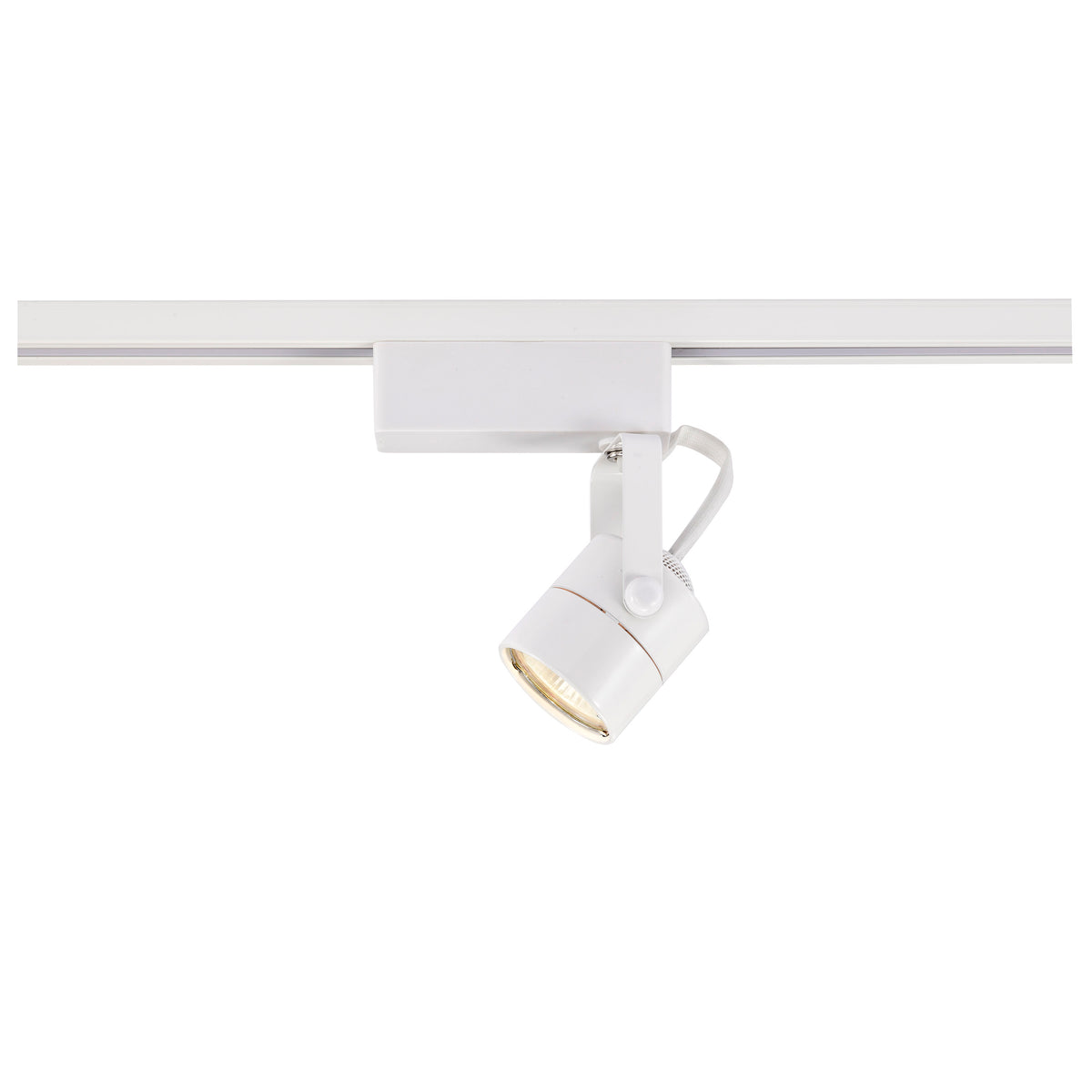 1 Light - MR16 - 12V Track Head - Round - White Finish - H-Style