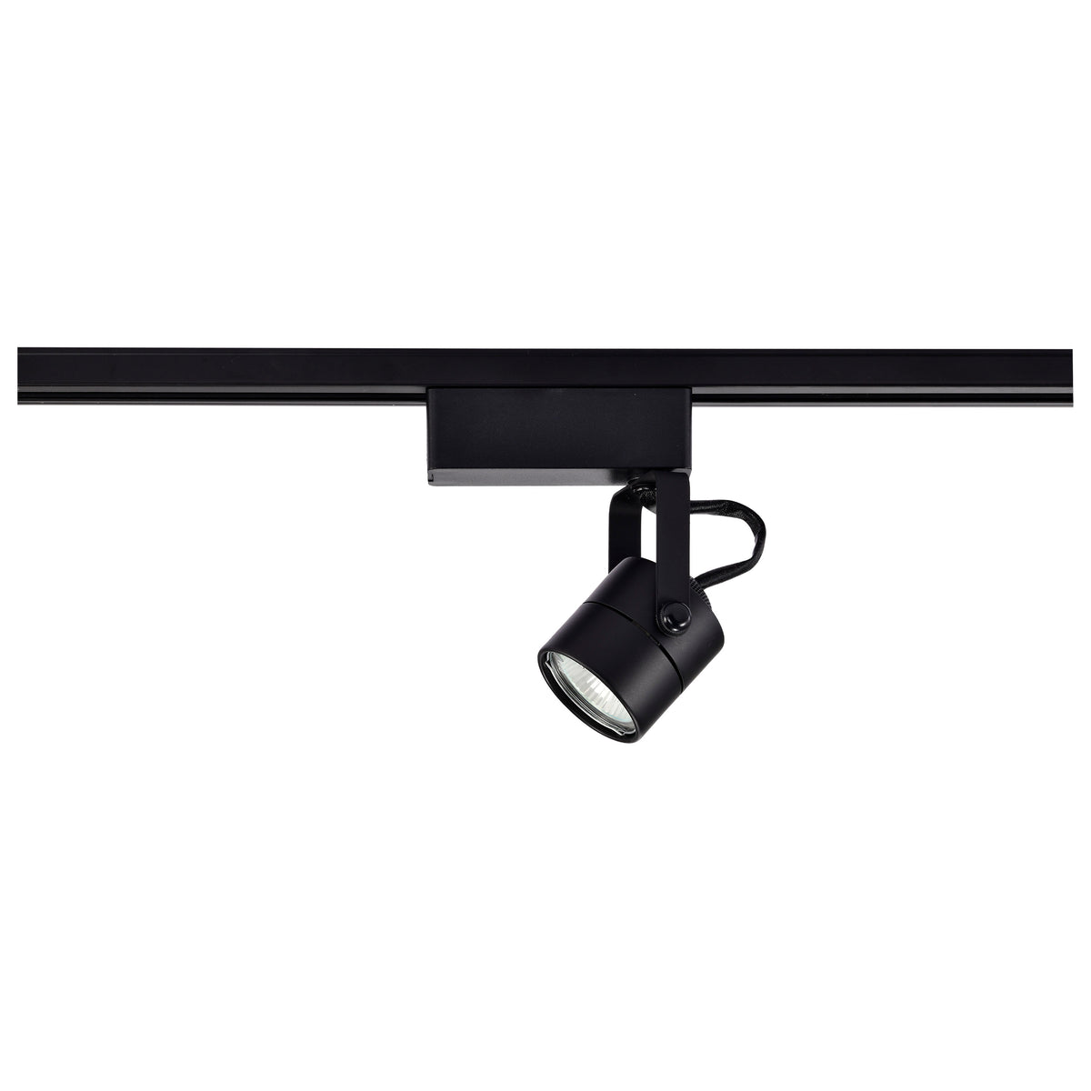 1 Light - MR16 - 12V Track Head - Round - Black Finish - H-Style