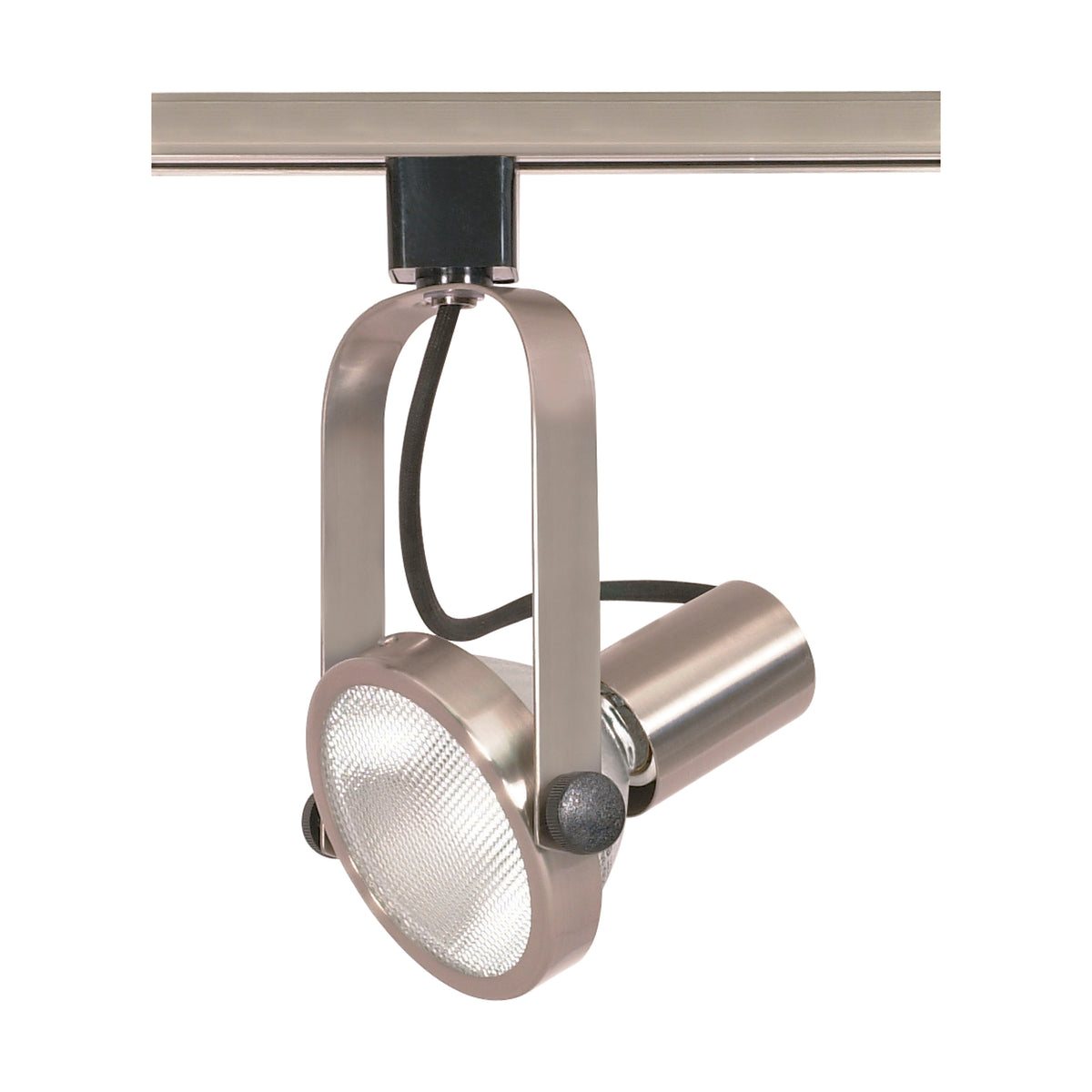 1 Light - PAR30 - Track Head - Gimbal Ring - Brushed Nickel Finish - H-Style bulb or fixture view