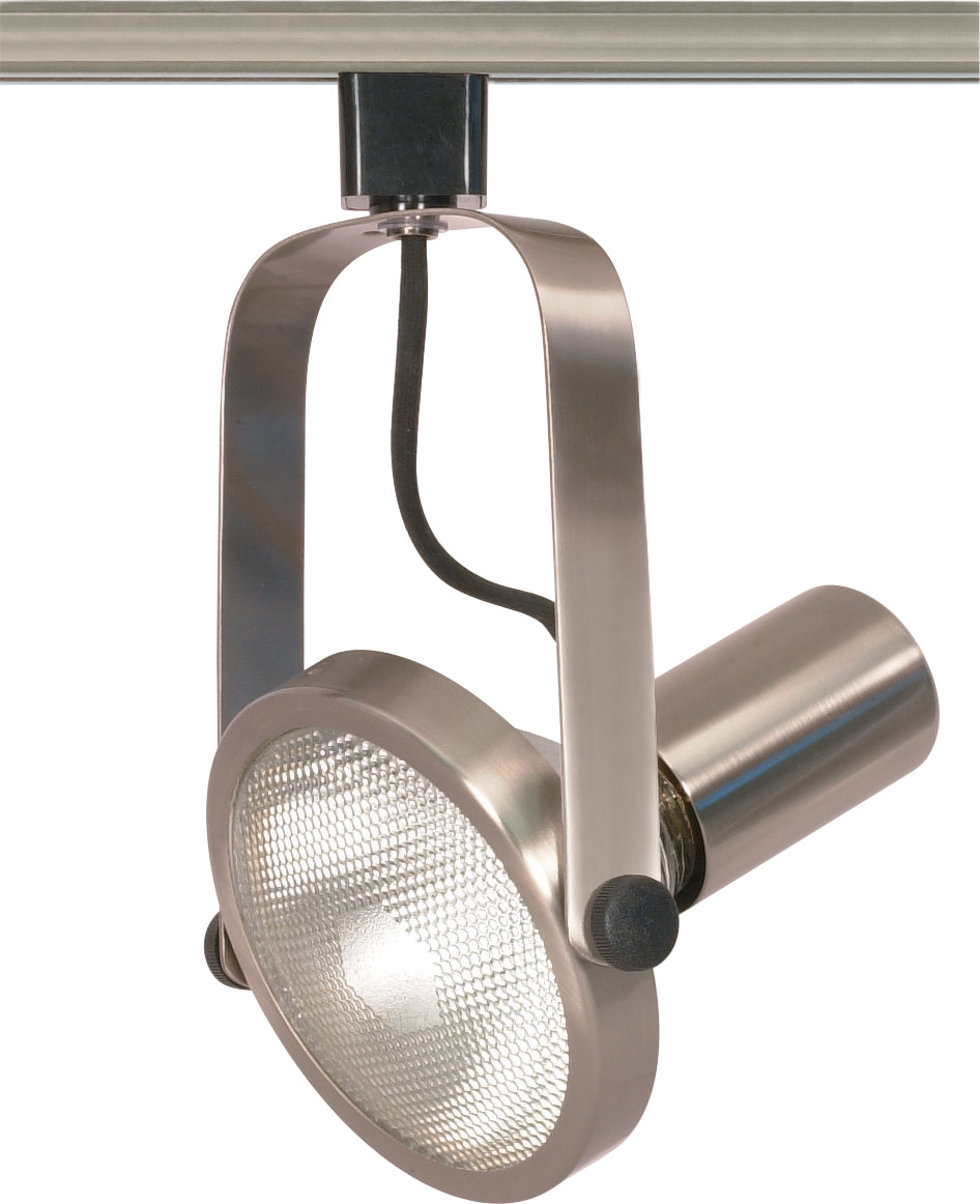 1 Light - PAR38 - Track Head - Gimbal Ring - Brushed Nickel Finish - H-Style for commercial spaces and retail spaces
