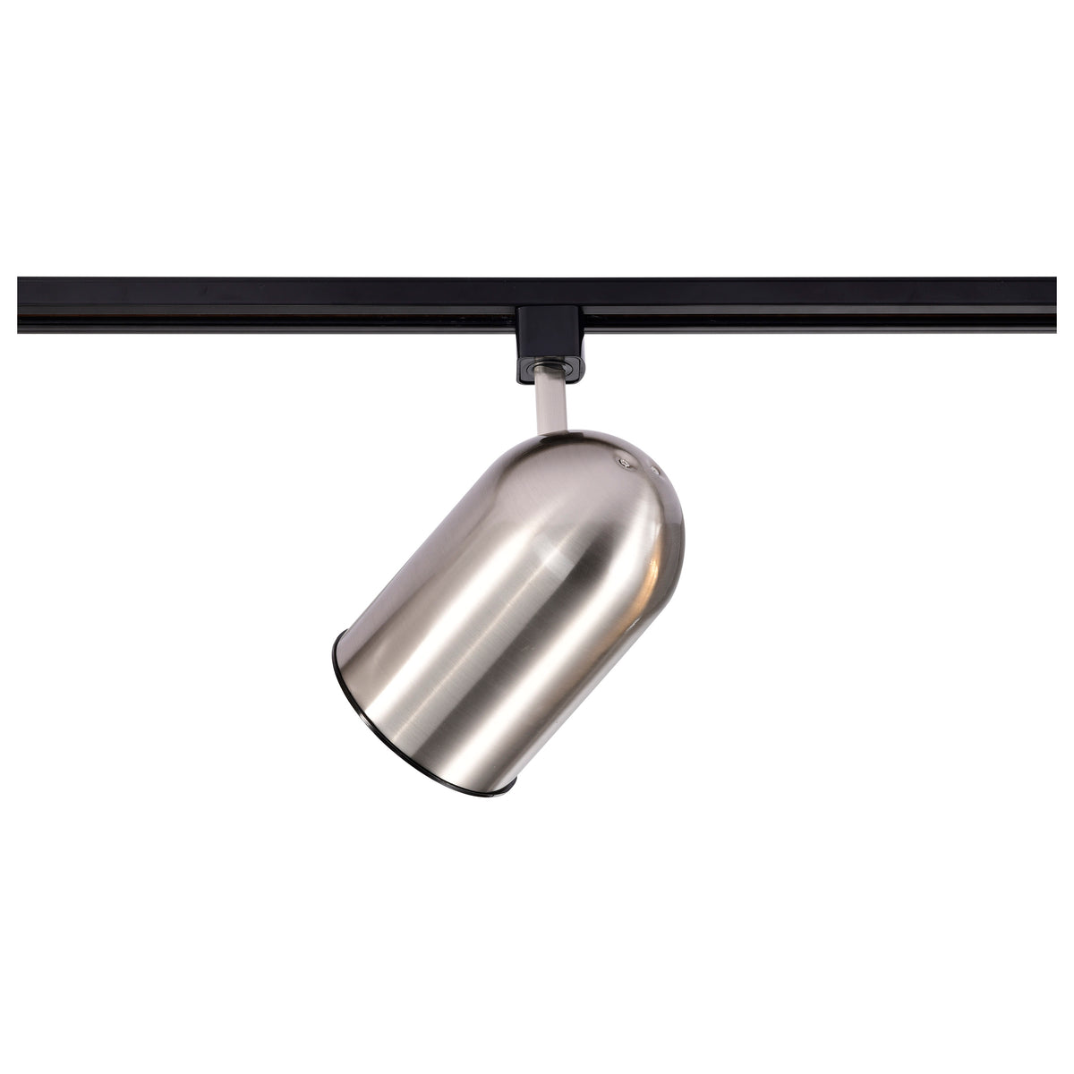 1 Light - R20 - Track Head - Bullet Cylinder - Brushed Nickel Finish - H-Style