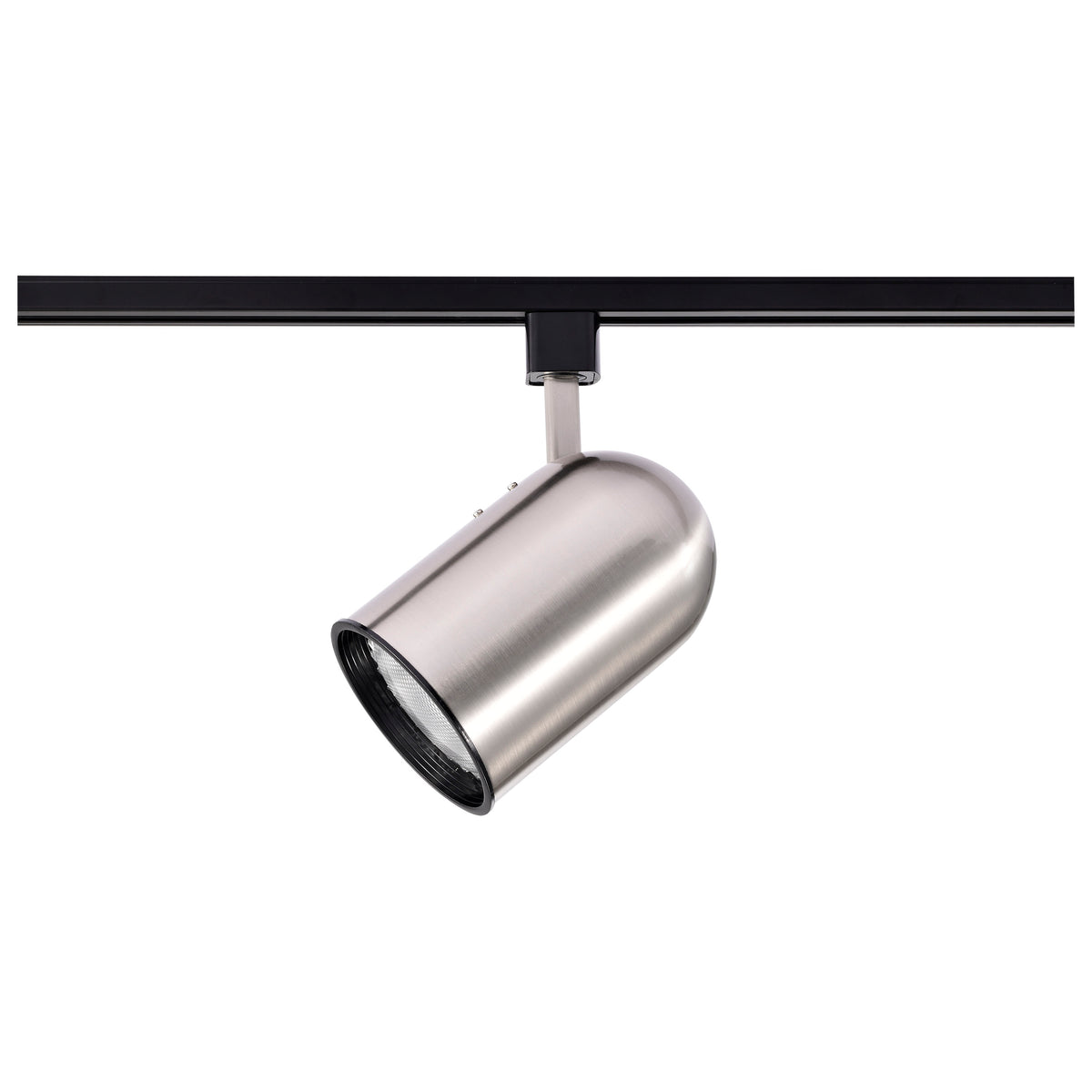 1 Light - R20 - Track Head - Bullet Cylinder - Brushed Nickel Finish - H-Style