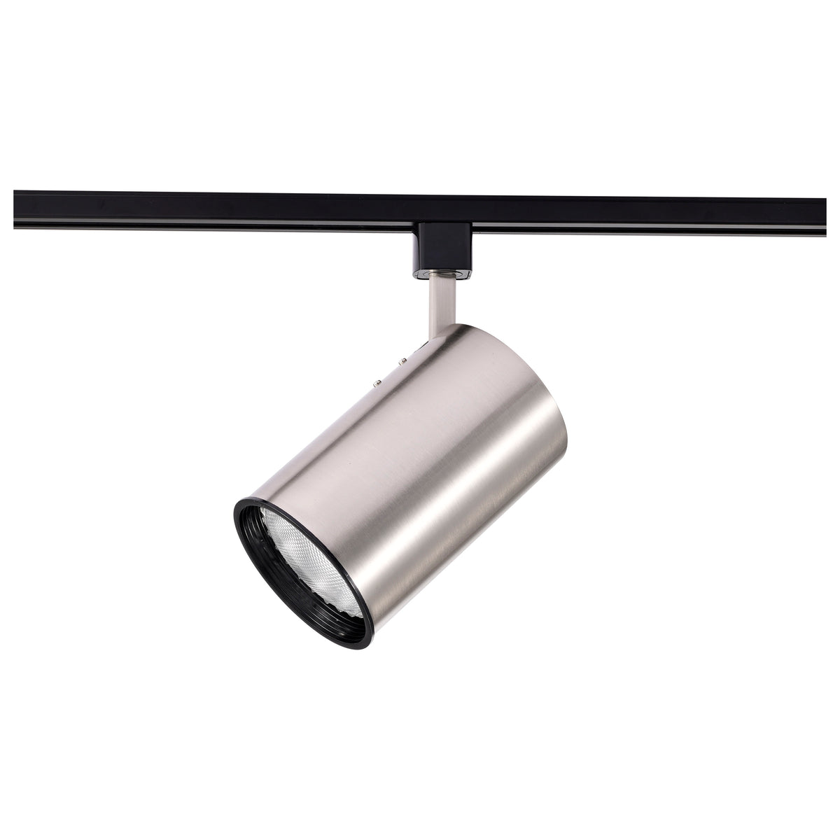 1 Light - R30 - Track Head - Straight Cylinder - Brushed Nickel Finish - H-Style
