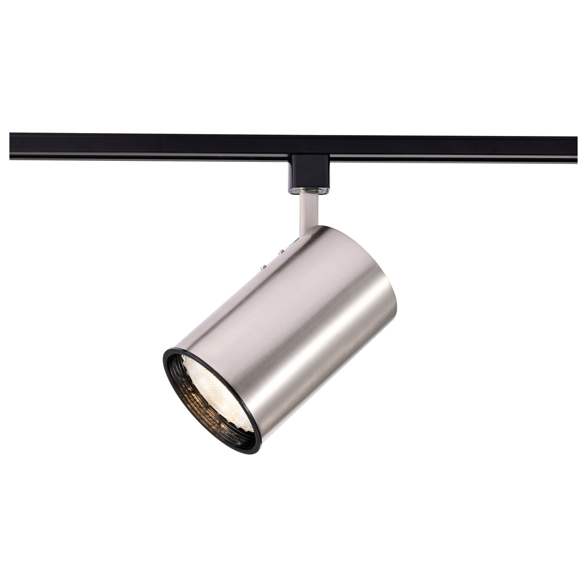 1 Light - R30 - Track Head - Straight Cylinder - Brushed Nickel Finish - H-Style