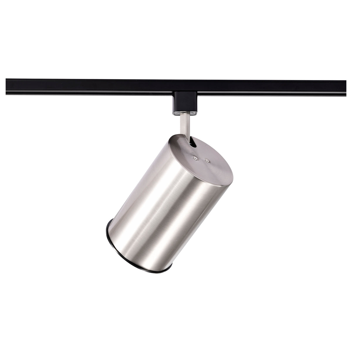 1 Light - R30 - Track Head - Straight Cylinder - Brushed Nickel Finish - H-Style