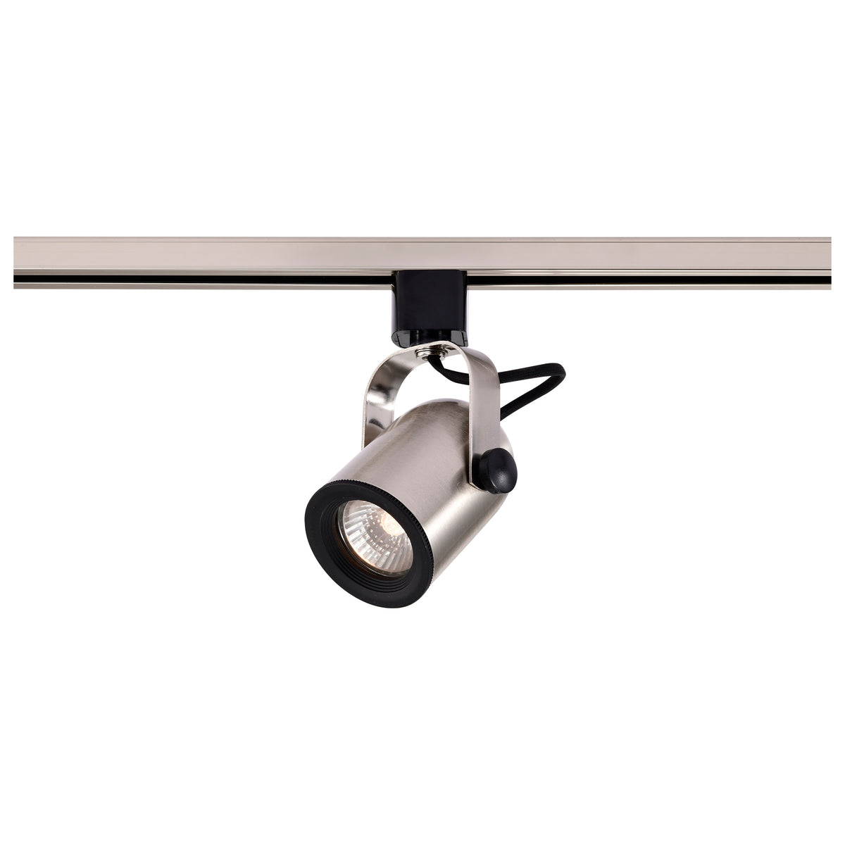 1 Light - MR16 - 120V Track Head - Round Back - Brushed Nickel Finish - H-Style