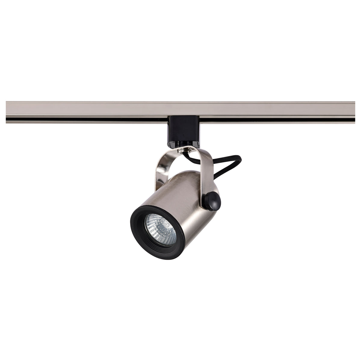 1 Light - MR16 - 120V Track Head - Round Back - Brushed Nickel Finish - H-Style