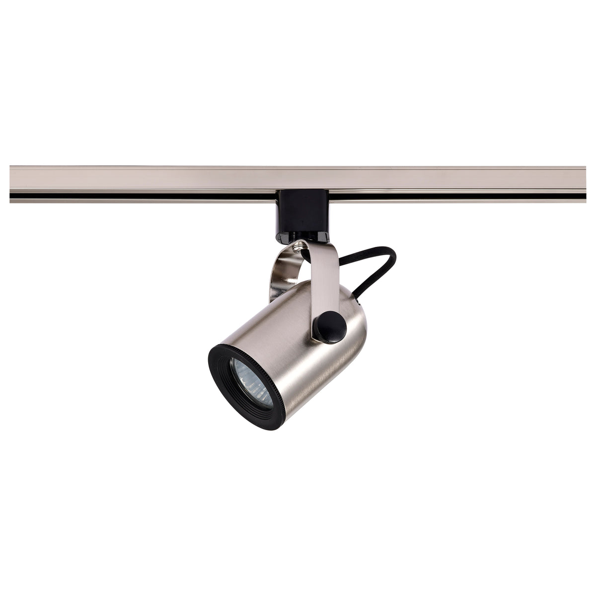 1 Light - MR16 - 120V Track Head - Round Back - Brushed Nickel Finish - H-Style