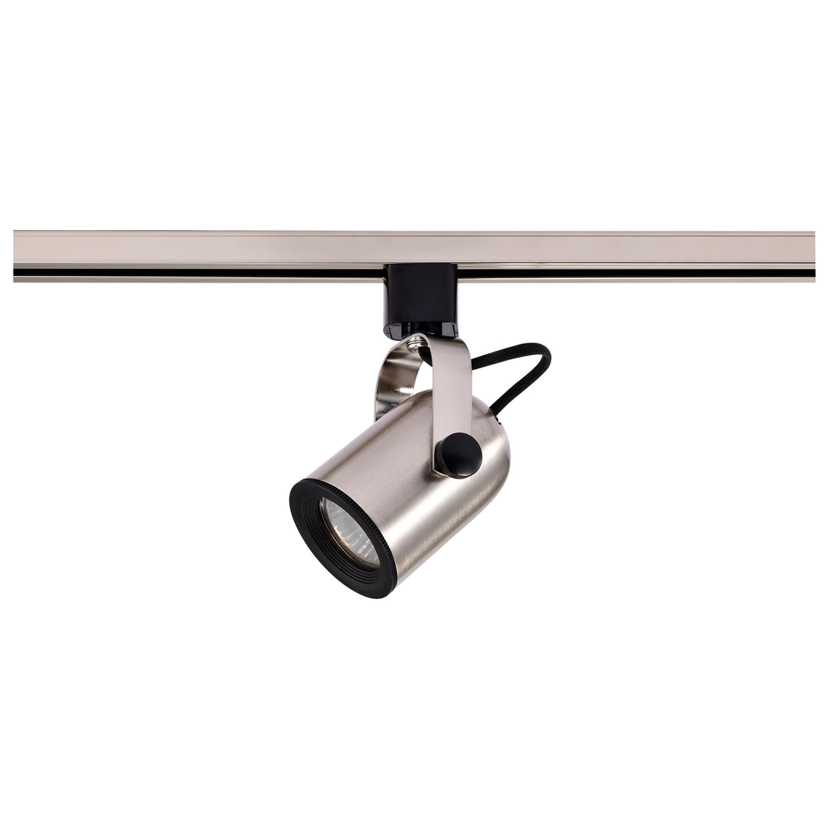 1 Light - MR16 - 120V Track Head - Round Back - Brushed Nickel Finish - H-Style