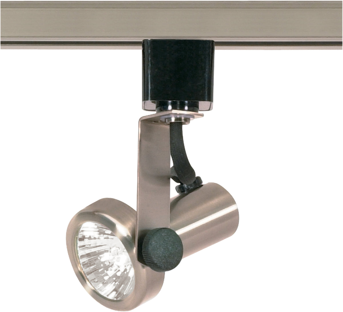 1 Light - MR16 - 120V Track Head - Gimbal Ring - Brushed Nickel Finish - H-Style for commercial spaces and retail spaces