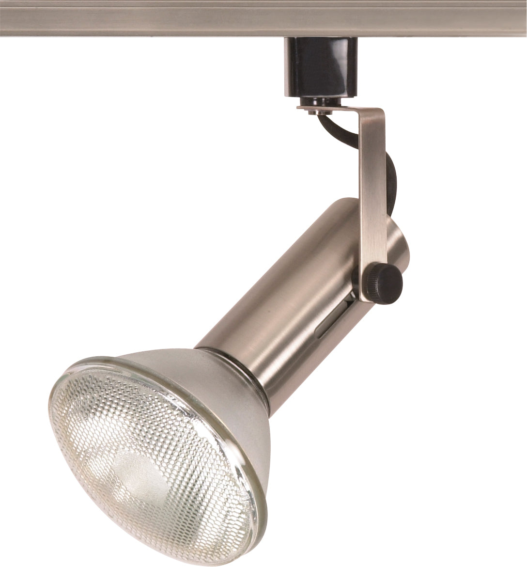 1 Light - 2" - Track Head - Universal Holder - Brushed Nickel Finish - H-Style