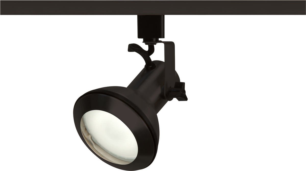 1 Light - PAR30 (Short Neck) - Track Head - Euro Style - Black Finish - H-Style
