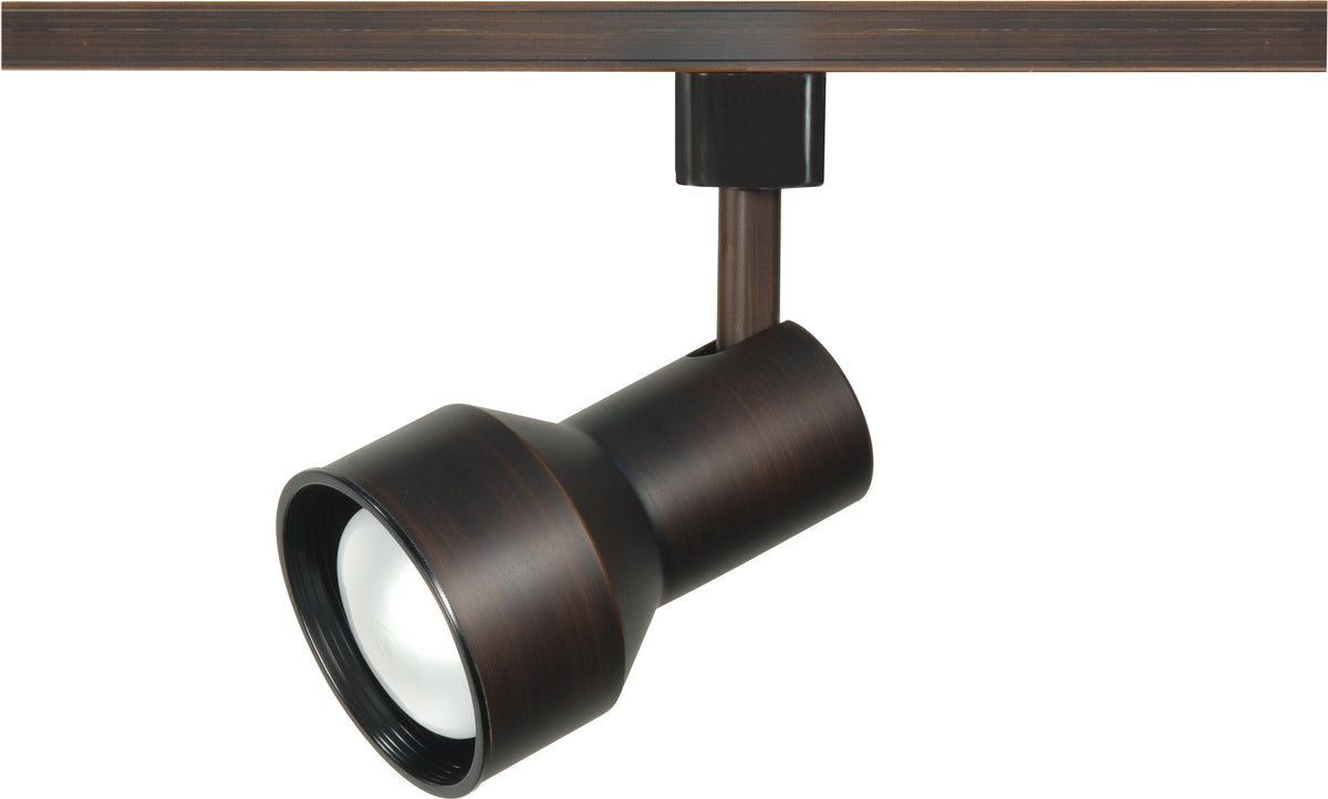 1 Light - R20 - Track Head - Step Cylinder - Russet Bronze Finish - H-Style